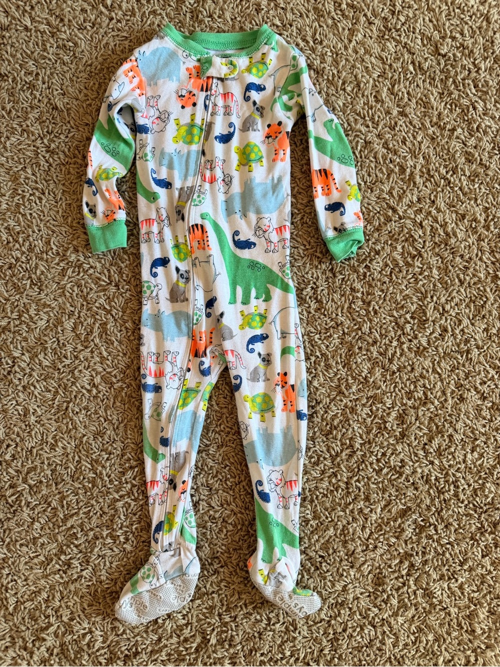 Simple Joys by Carter’s Animal Footed Pajamas – Size 18M